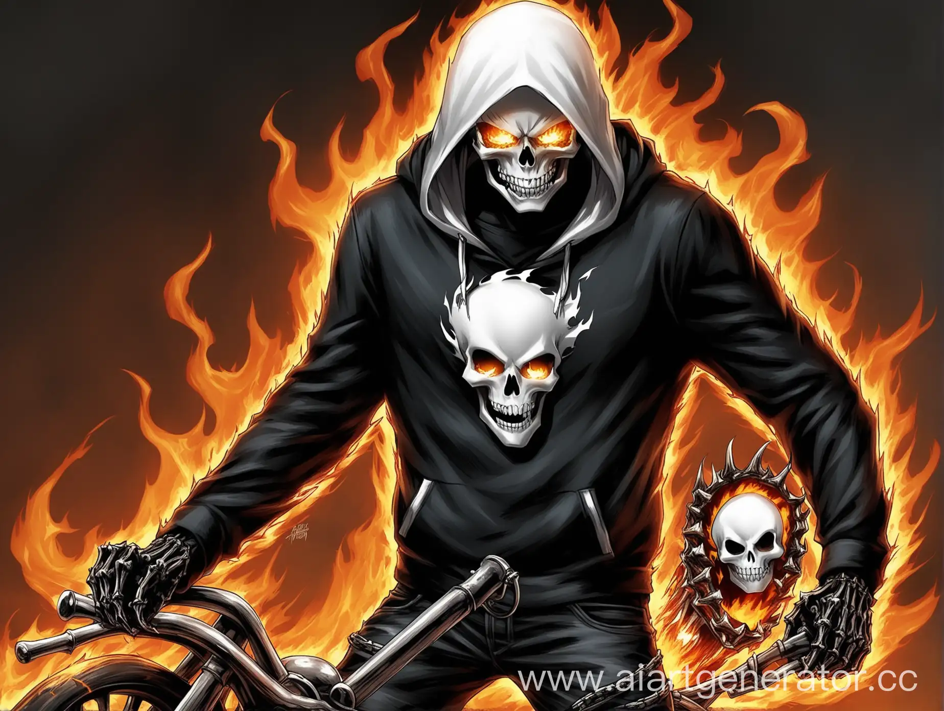 Ghost-Rider-in-Black-Hoodie-with-White-Hood