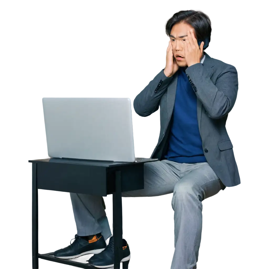 Stressed-Asian-Man-in-Front-of-PC-HighQuality-PNG-Image