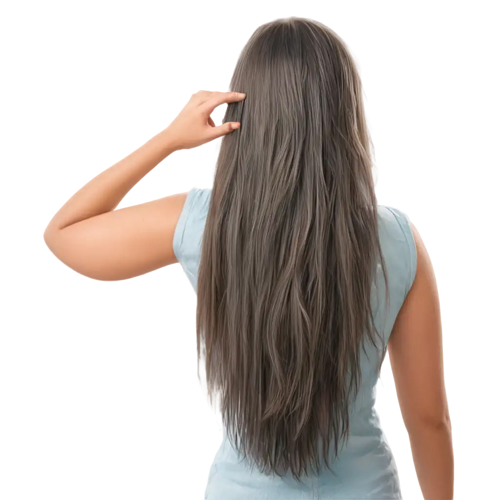 Girl-Washing-Hair-from-Behind-Smooth-Wet-Hair-PNG-Image-for-Creative-Use