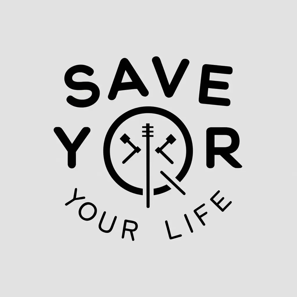 LOGO-Design-for-Save-Your-Life-Minimalistic-Vector-Logo-with-Rock-Band-Theme