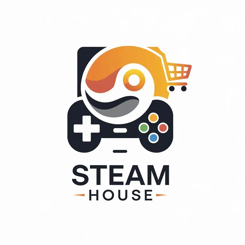 LOGO-Design-For-Steam-House-Minimalistic-Vector-Design-with-Steam-App-and-Game-Theme