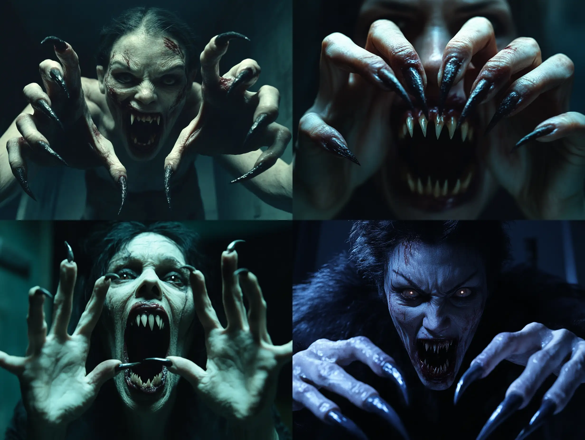 Grotesque-Vampire-Woman-Emerging-from-Darkness