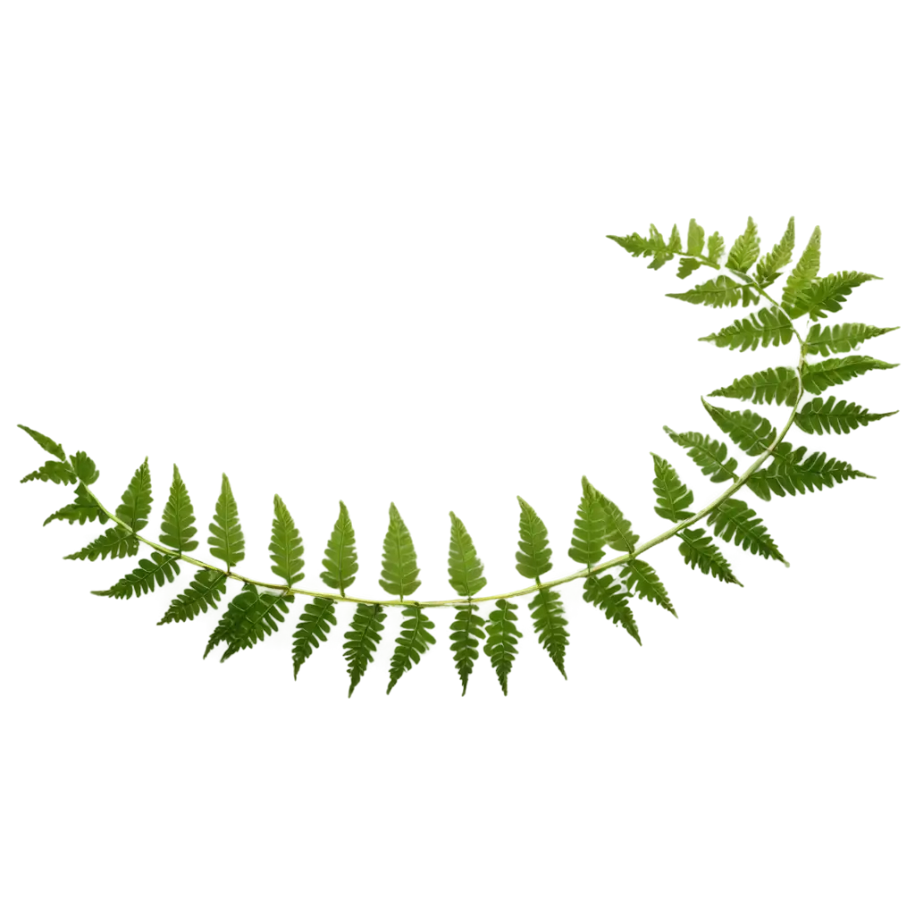 Curved-Fern-Branch-PNG-HighQualityPNG-Image-Usage-Analysis-Transparent-Image-for-Versatile-Use