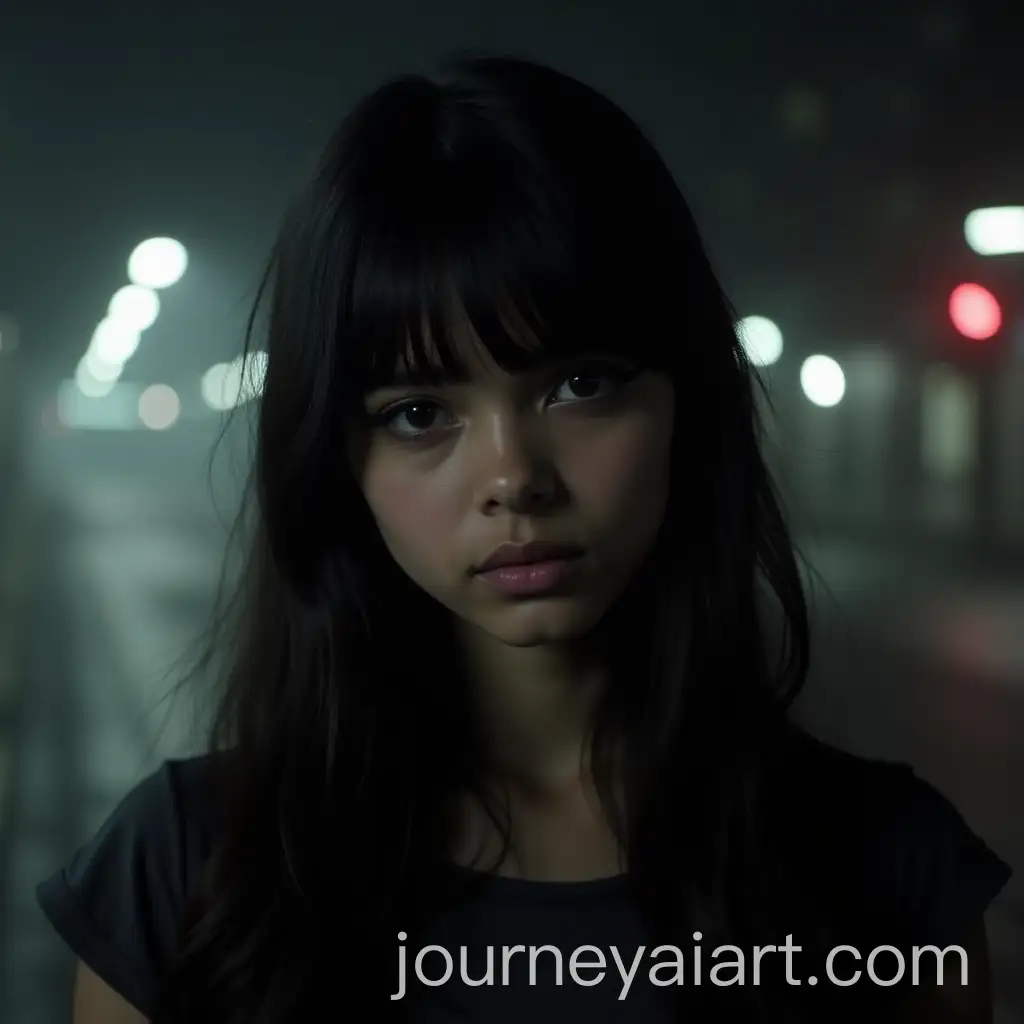 Bengali-Girl-with-Long-Straight-Hair-and-Bangs-Waiting-Alone-at-Midnight-in-Horror-Streets