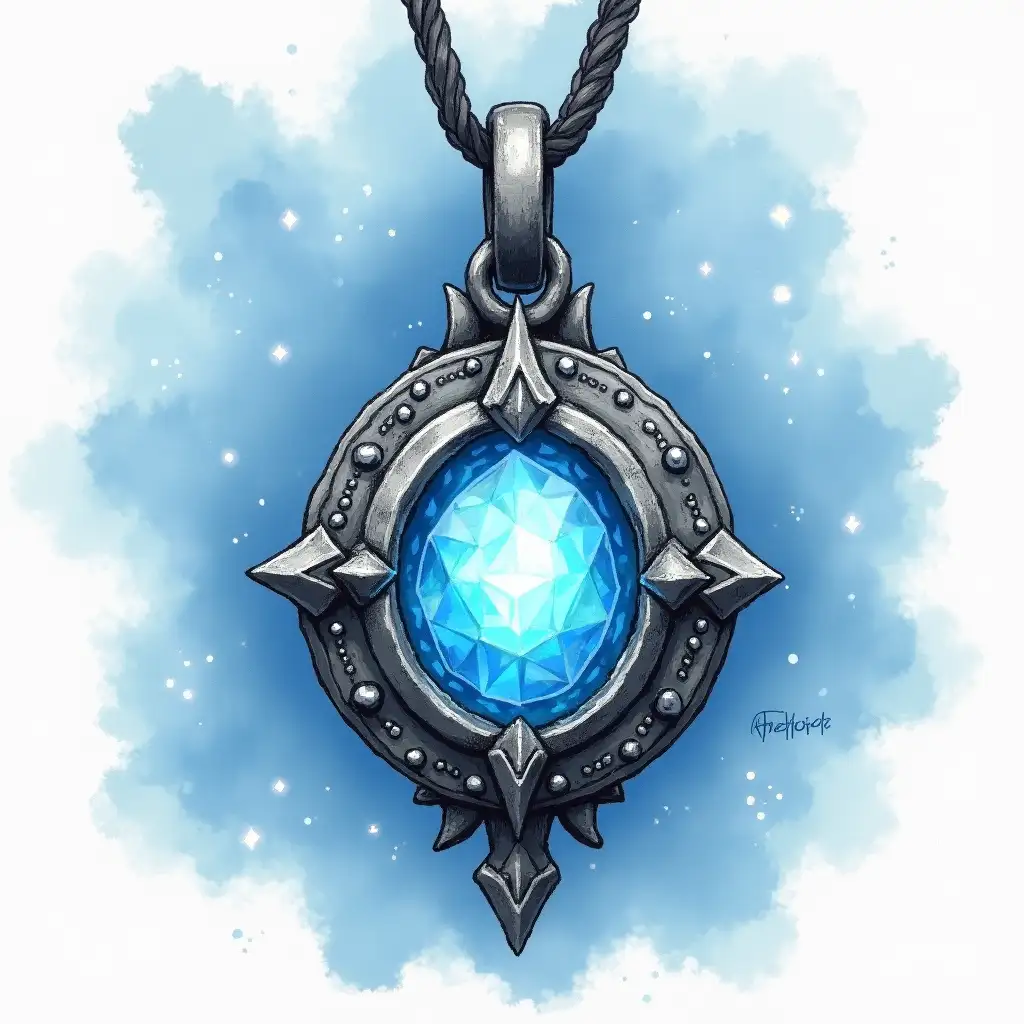 Magical-Amulet-Pendant-with-Ethereal-Blue-Gemstone