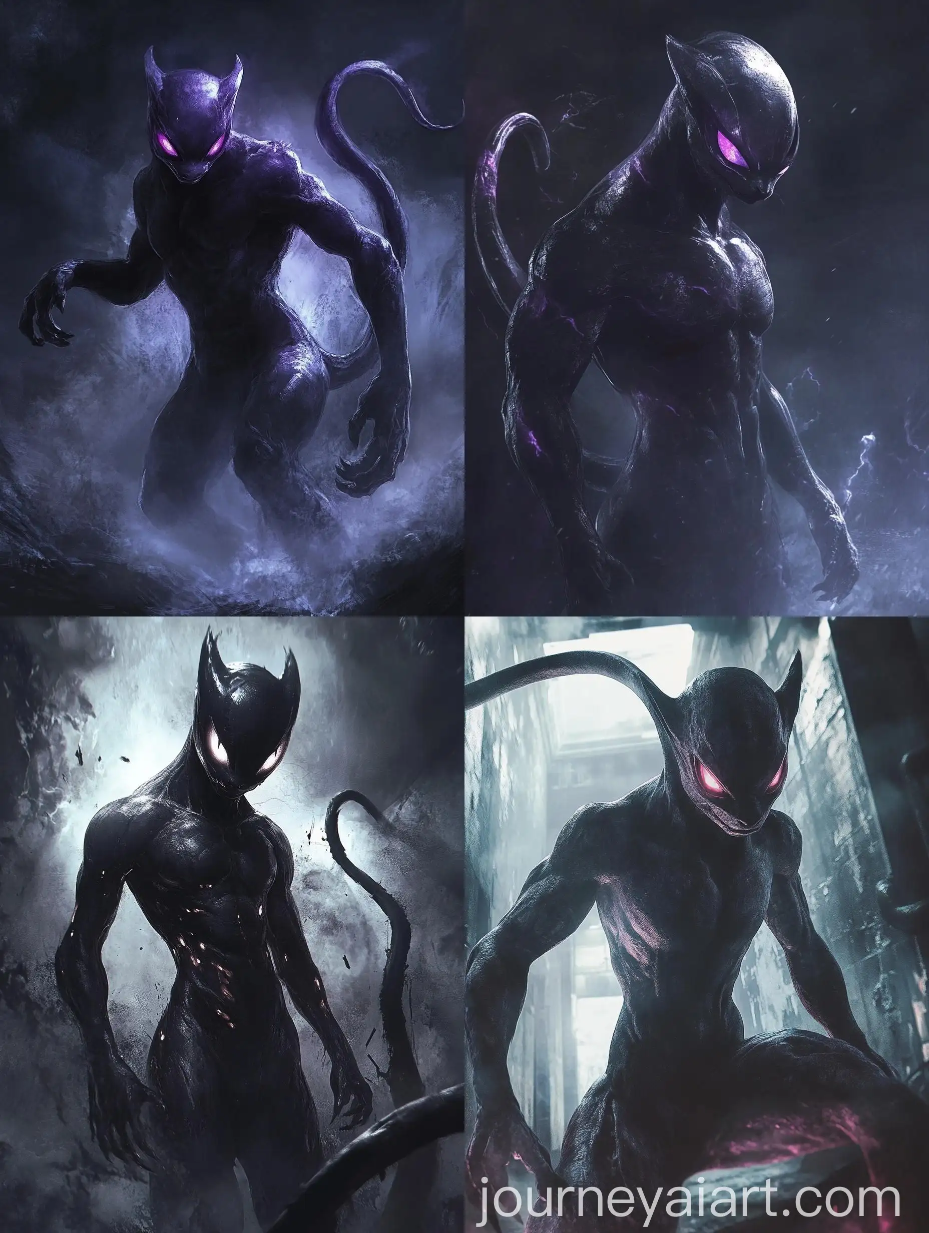Dark-Mewtwo-Human-Hybrid-on-Scary-Battlefield
