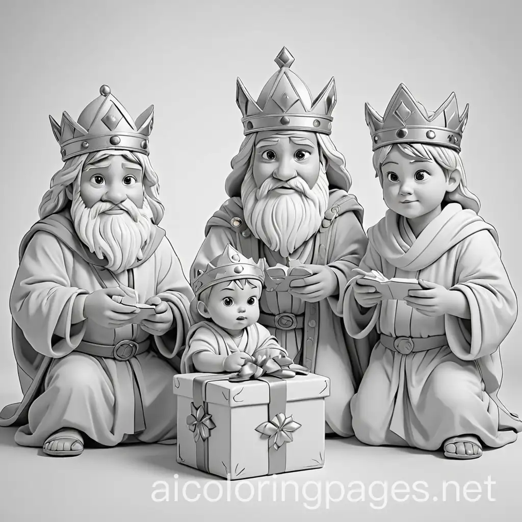 Three-Wise-Kings-Presenting-Gifts-to-a-Baby