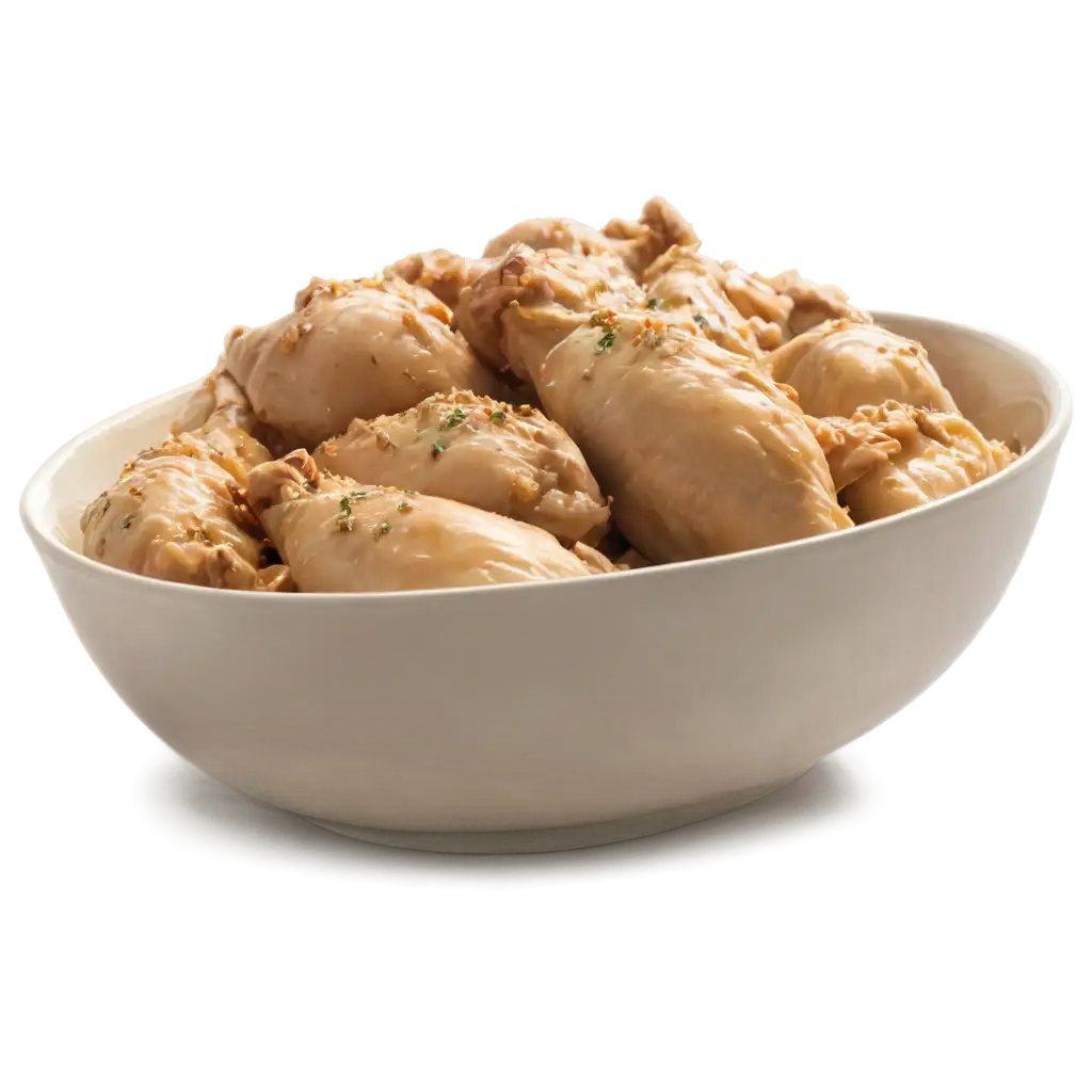 HighQuality-PNG-Image-of-a-Bowl-of-Chicken-Capturing-Savory-Delights-in-Detail