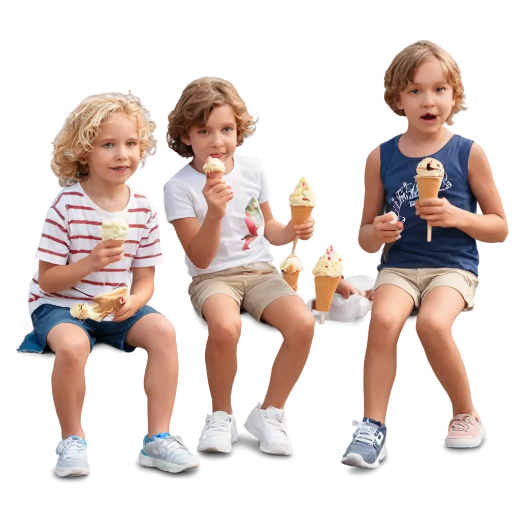 HighQuality-PNG-Image-of-Children-Enjoying-Ice-Cream-Capturing-Joy-and-Innocence