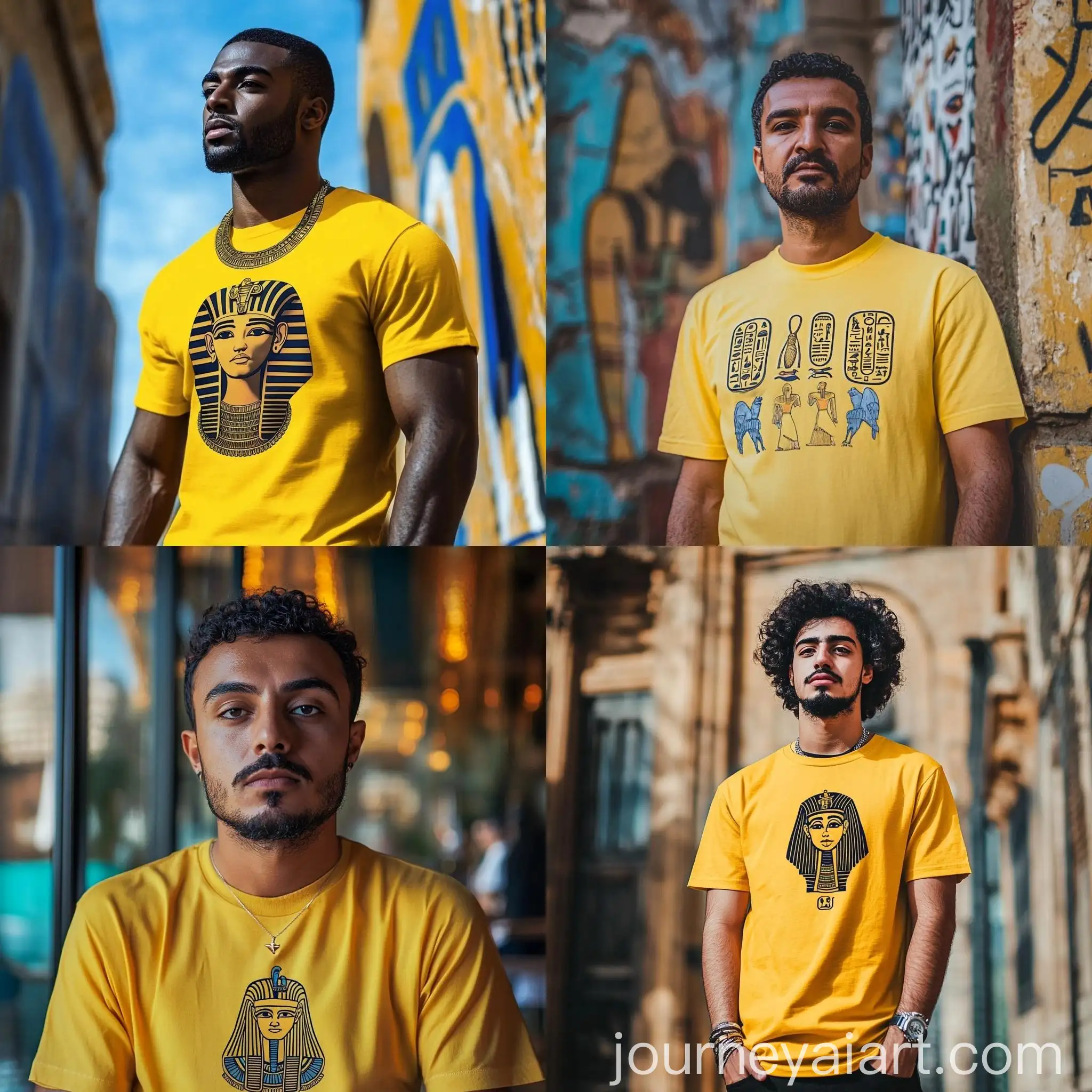 Man-in-Yellow-Pharaonic-Symbol-TShirt-Version-61
