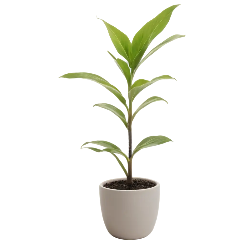 PNG-Image-of-a-Vibrant-House-Plant-in-a-Pot-Enhance-Your-Space-with-Natural-Elegance