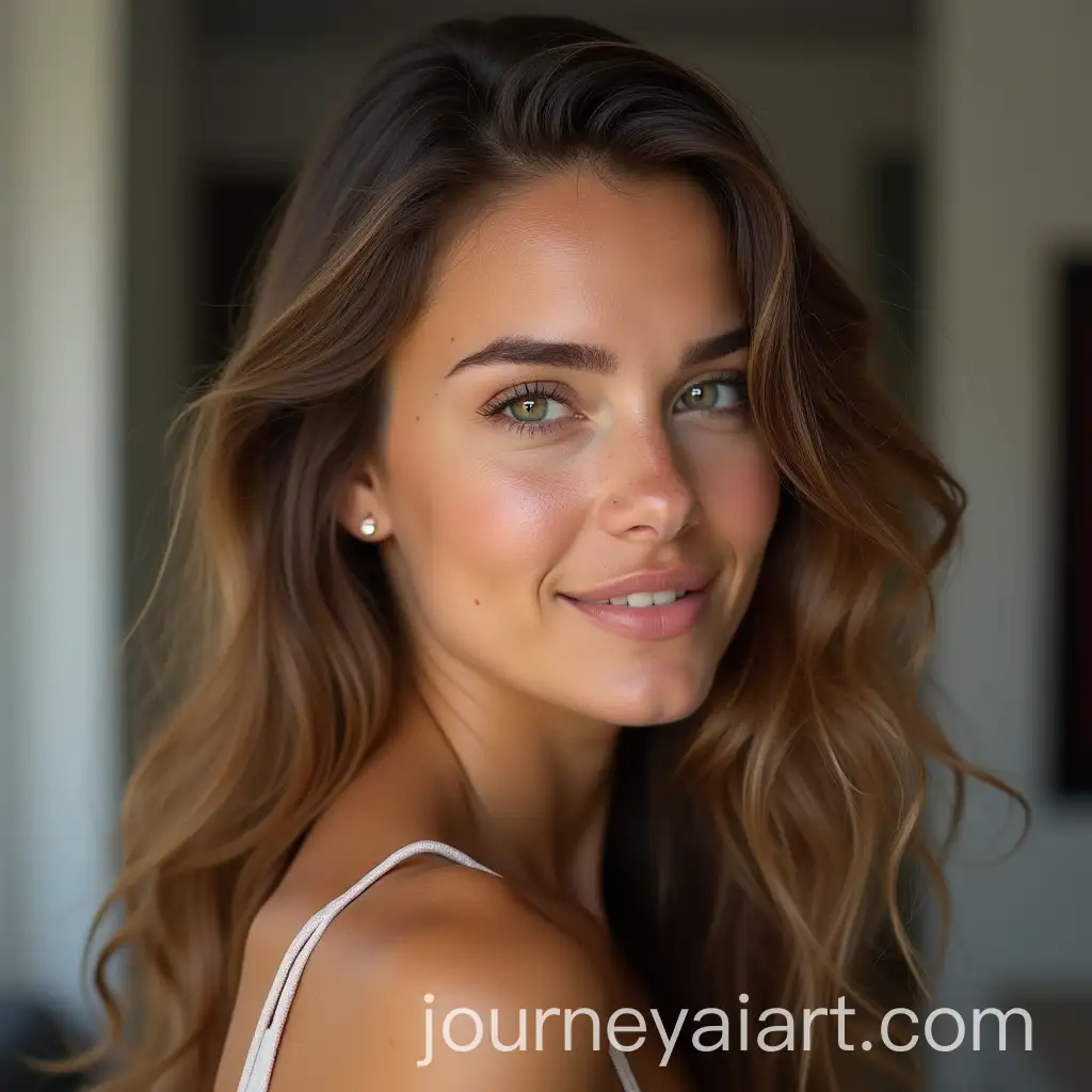 25YearOld-Woman-with-Hazel-Green-Eyes-and-Light-Brown-Hair-in-Elegant-Modern-Setting