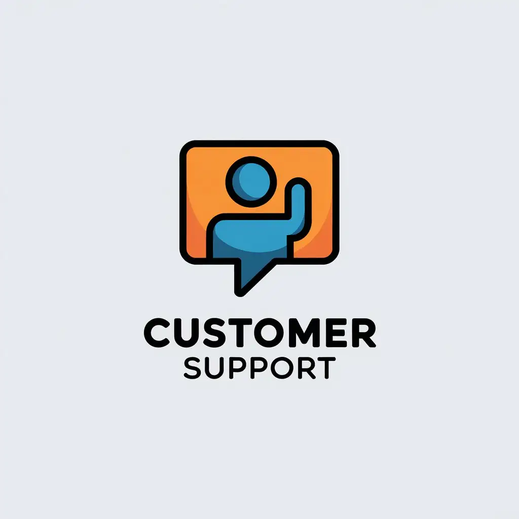 LOGO Design For Customer Support Help Symbol in Vector Style with Moderate and Clear Background