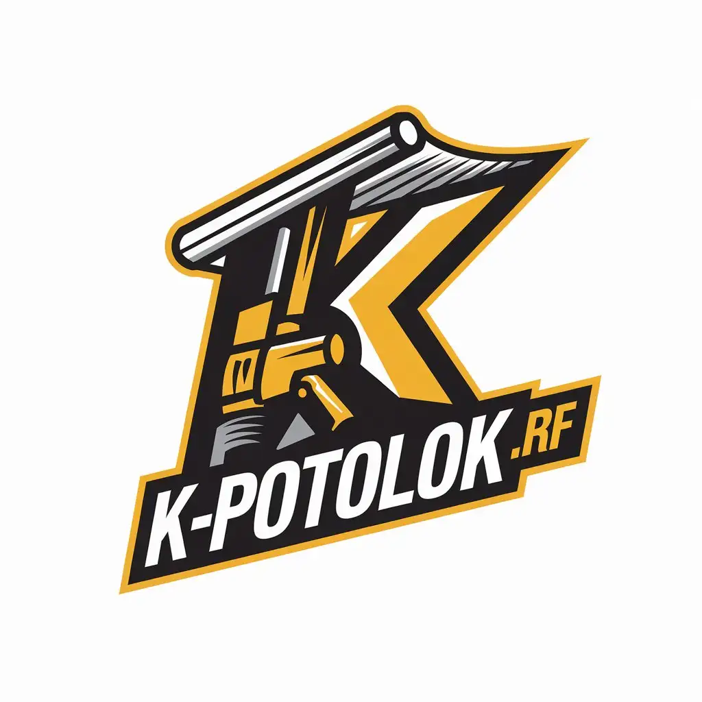 LOGO Design For KPotolokrf Vector Logo with Stretch Ceiling Installation Theme