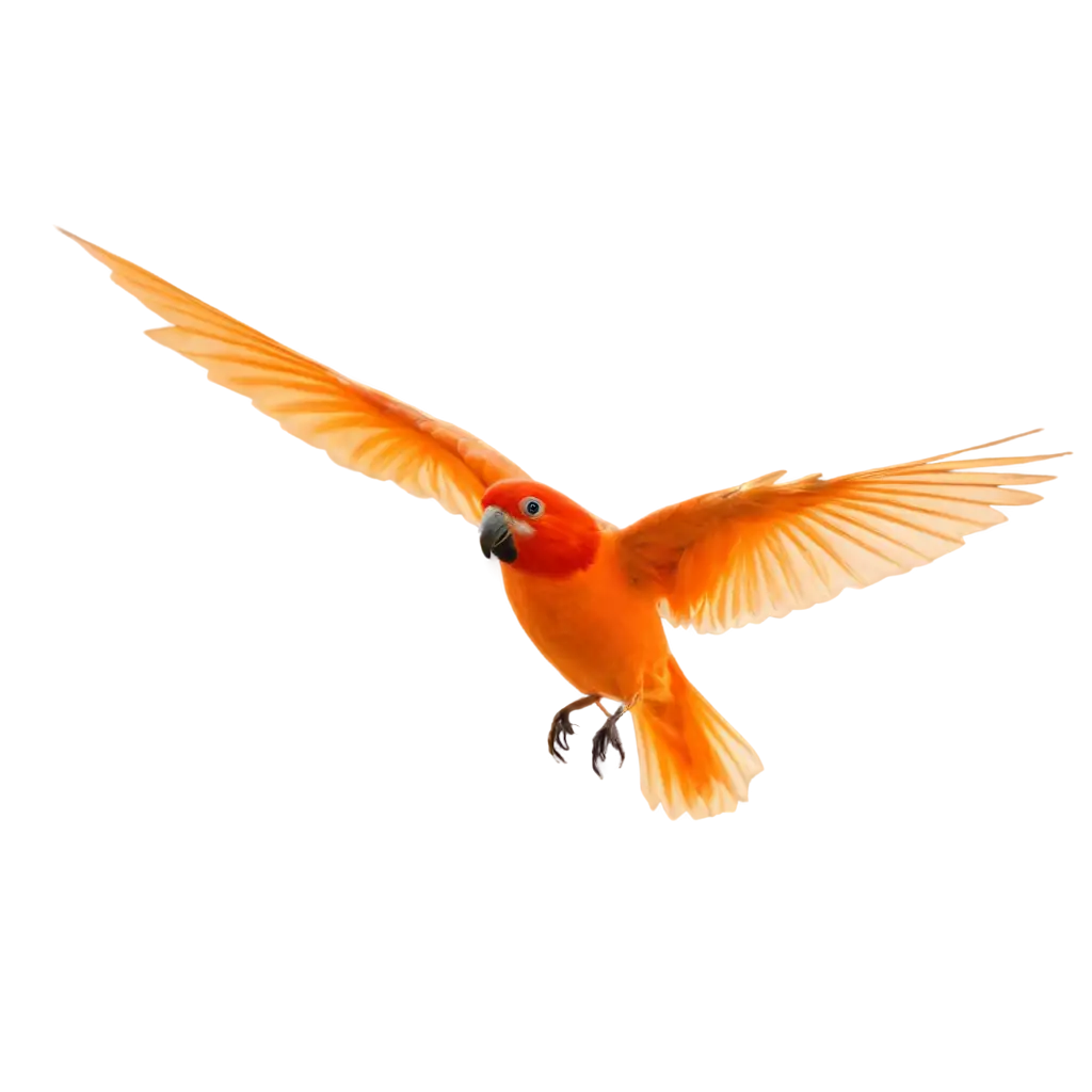 Flying-Orange-Bird-PNG-Image-Captivating-Illustration-for-Creative-Projects