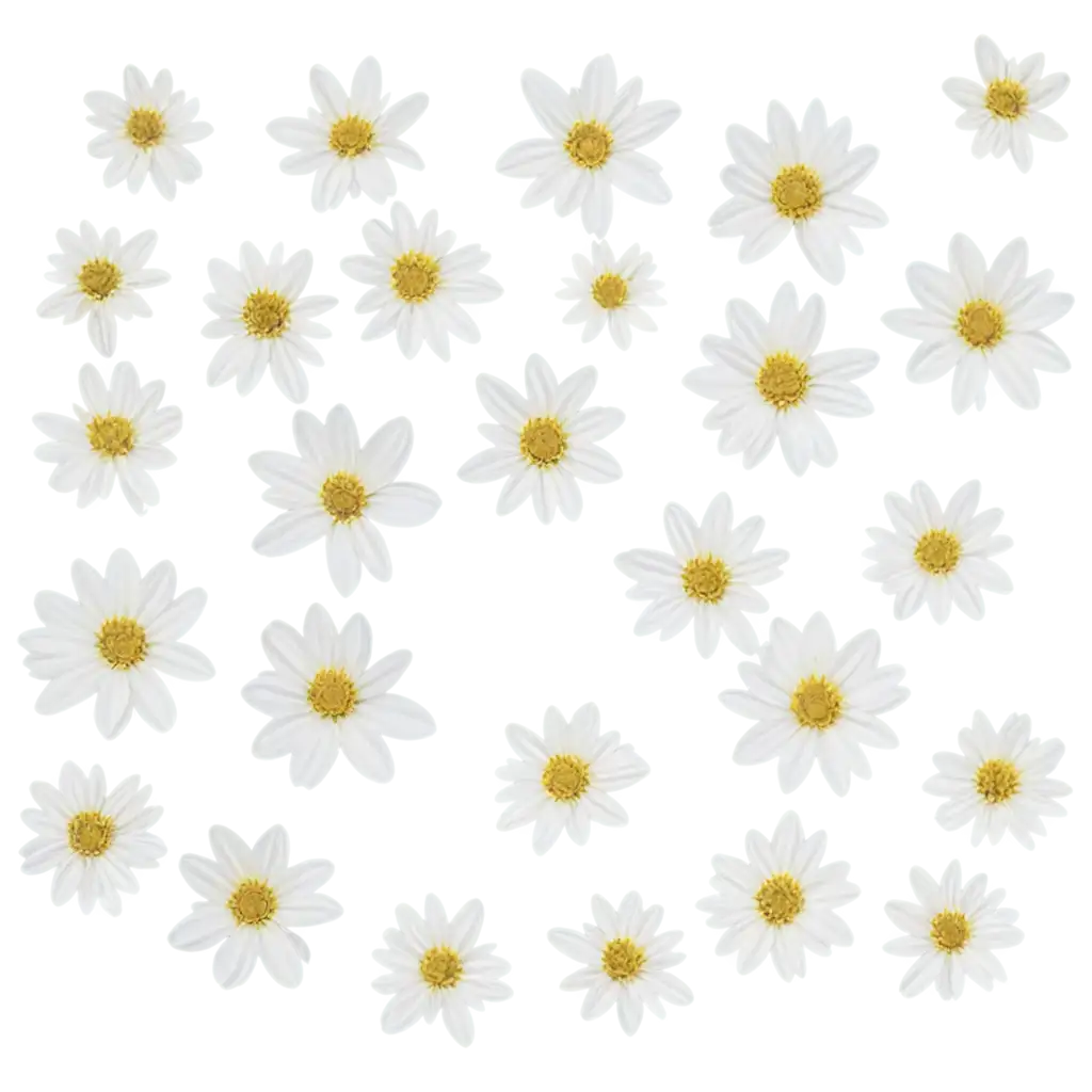 White-Chrysanthemum-Flowers-Scatter-PNG-Image-HighQuality-Floral-Visual-for-Versatile-Use