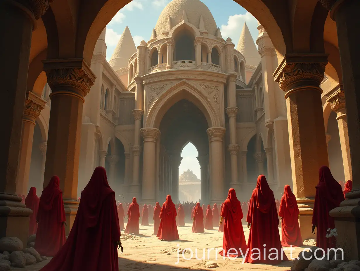 Medieval-Fantasy-Temple-Dedicated-to-the-Five-Gods-in-the-Capital-of-Trade