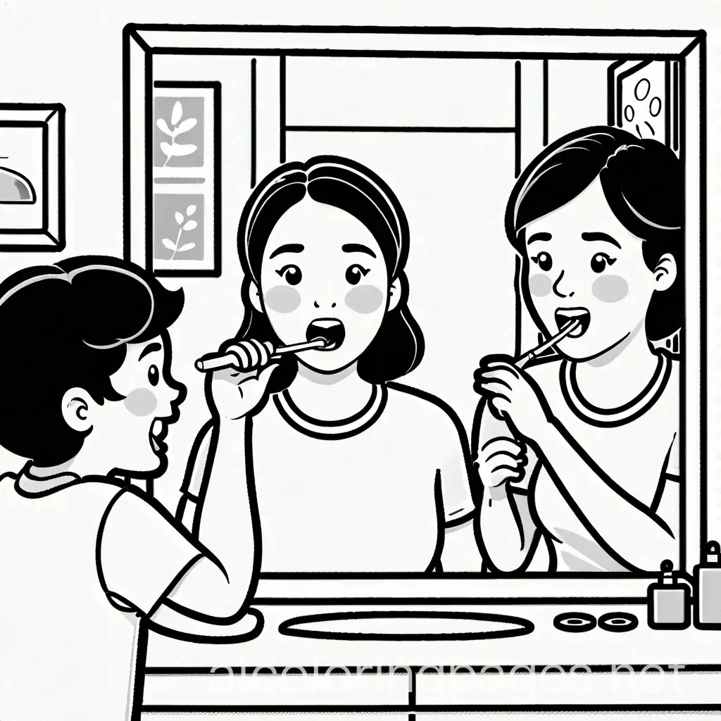 Family-Routine-Child-Brushing-Teeth-with-Parents