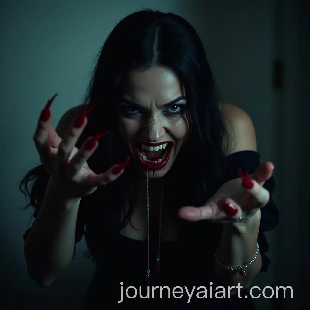 Menacing-Vampire-Woman-with-ClAI-Art-Prompt-Expansionawed-Nails-in-Nighttime-Horror-Scene