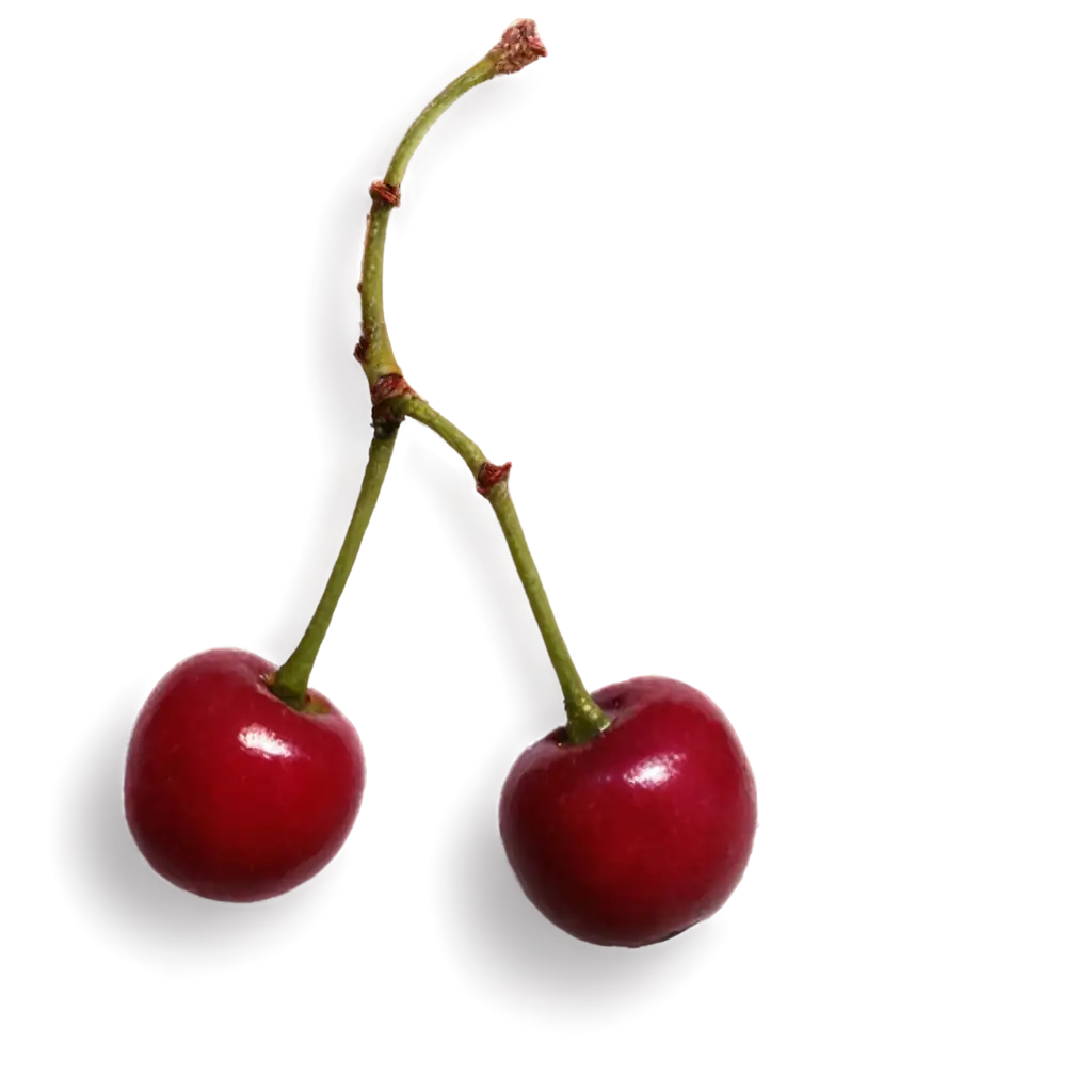 Two-Cherries-PNG-Image-HighQuality-Transparent-Versatile