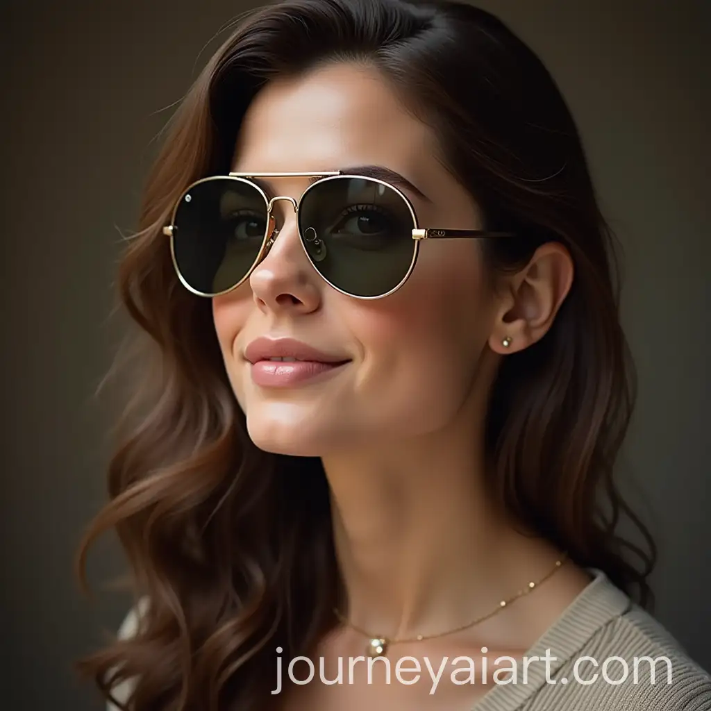 Woman-with-Aviator-Glasses-and-USA-Theme