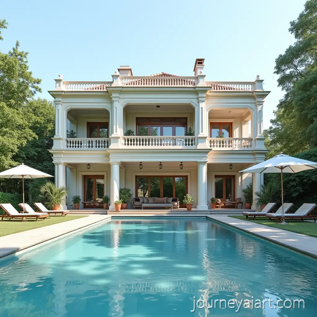 Elegant-ThreeStory-Classical-House-with-PoolThreestory-classical-house-and-Recreation-Area