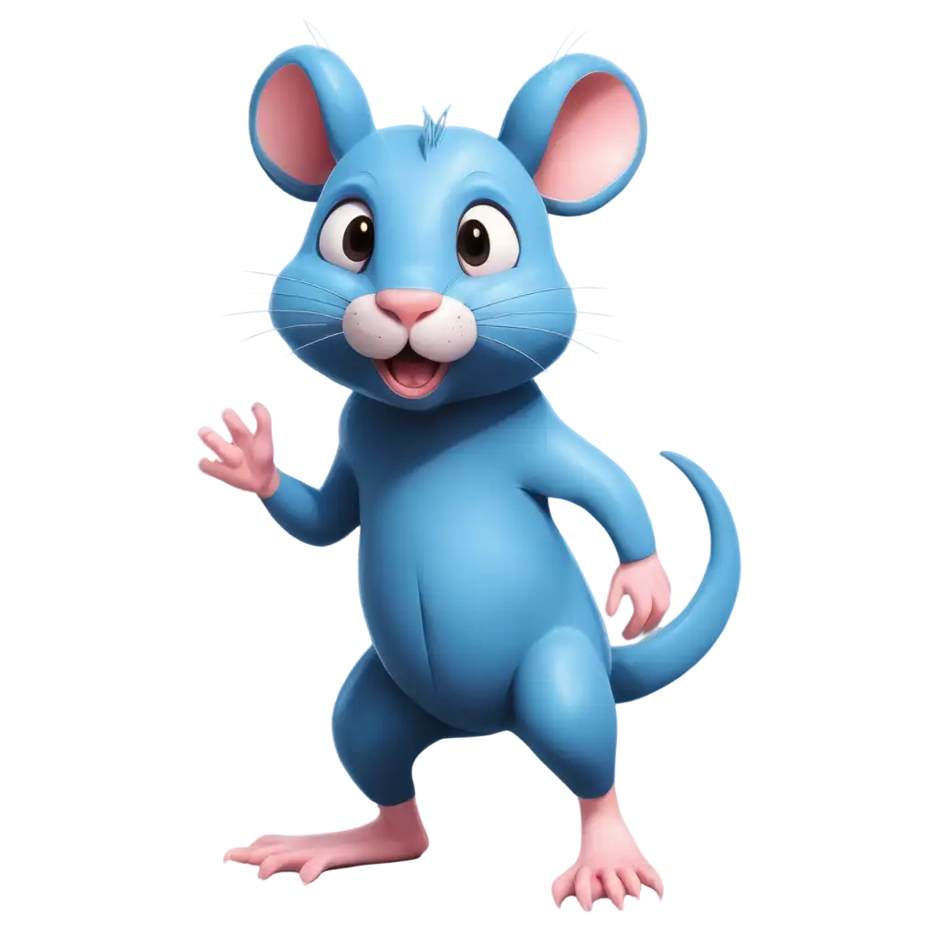 Blue-Mouse-Cartoon-2D-Drawing-PNG-Creative-and-Vibrant-Illustration-for-Digital-Projects