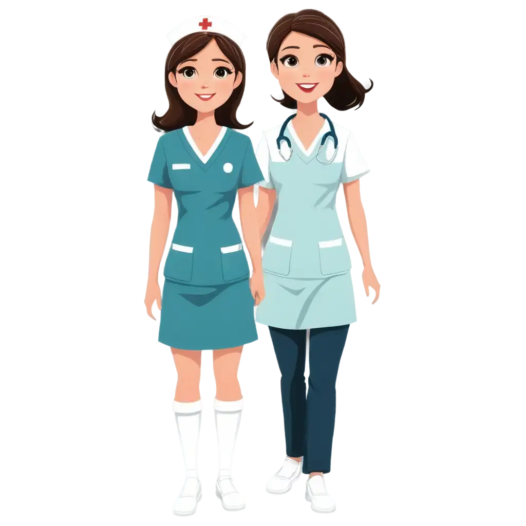 Nurse-Hospital-Uniform-Cartoon-PNG-Image-HighQuality-Transparent-PNG-for-Various-Uses