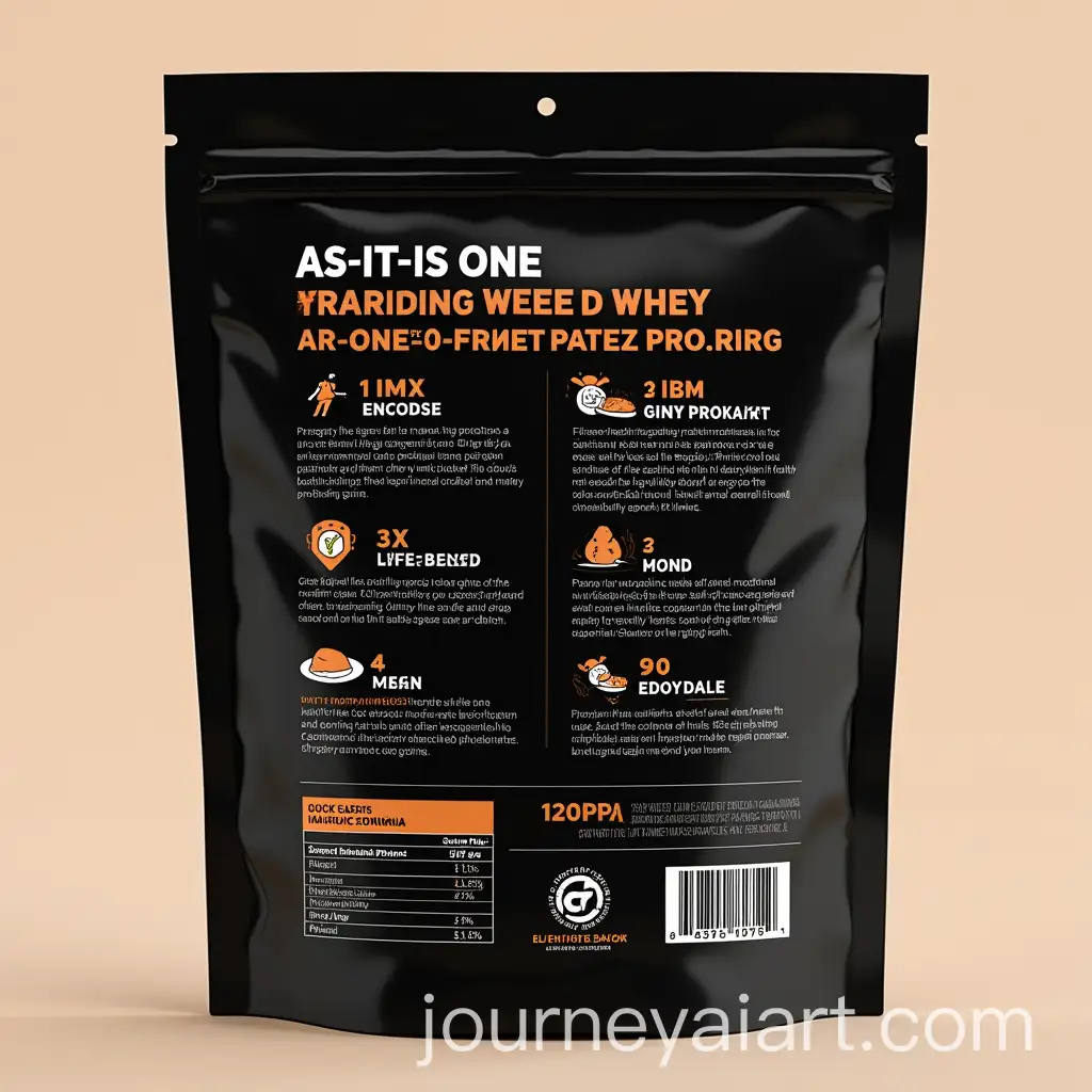 Premium-Black-Pouch-Design-for-ASITIS-ONE-GrassFed-Whey-Protein-Concentrate-with-Dynamic-Orange-Highlights