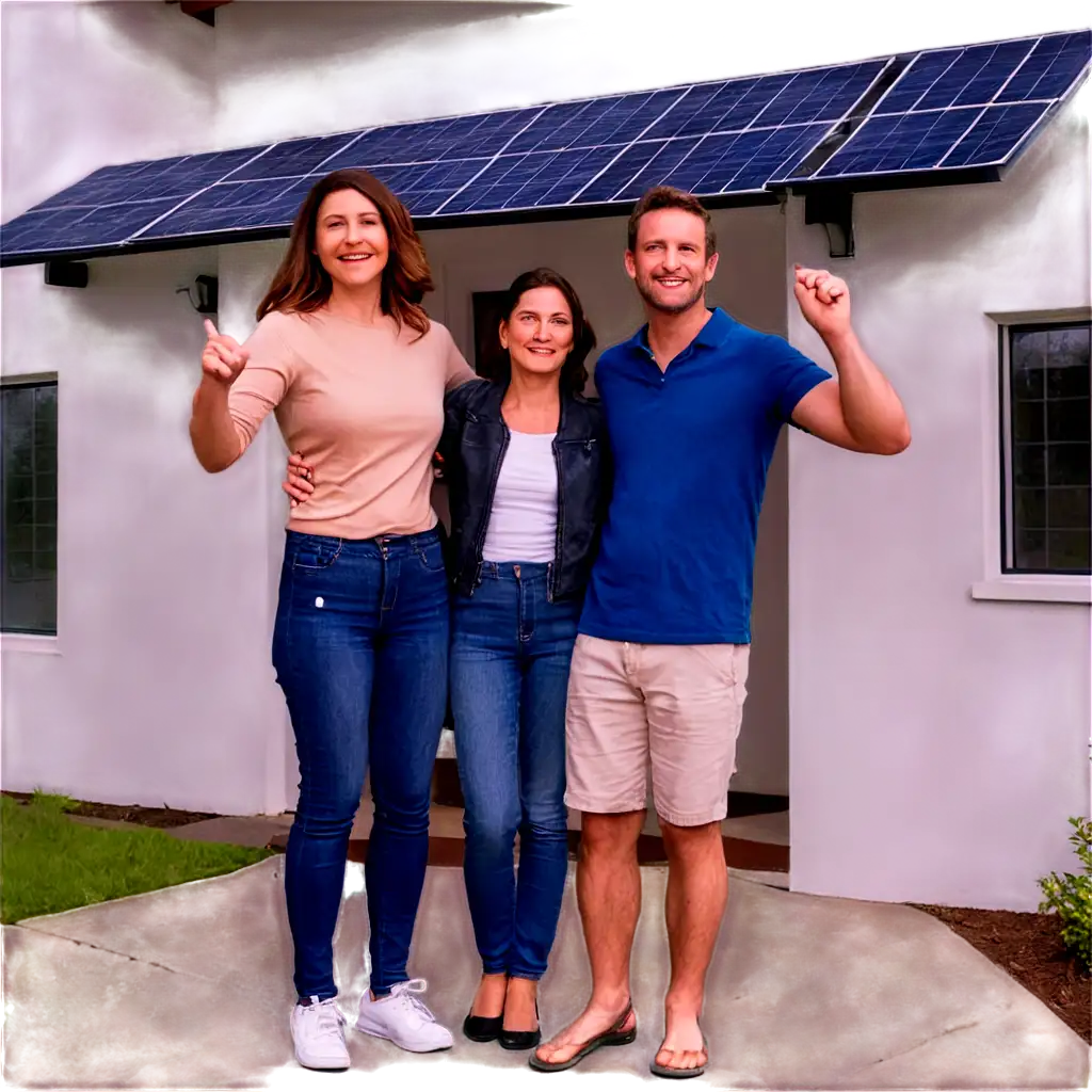 Family-Proudly-Displaying-Solar-Panels-in-Front-of-Home-HighQuality-PNG-Image