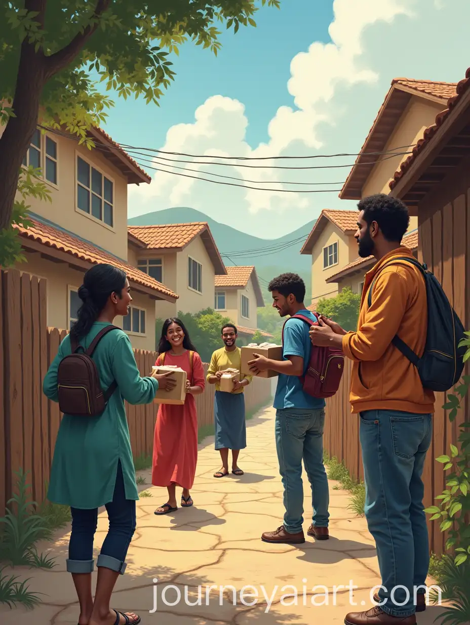 Christians-Engaging-in-Missionary-Work-in-a-Neighborhood-Community