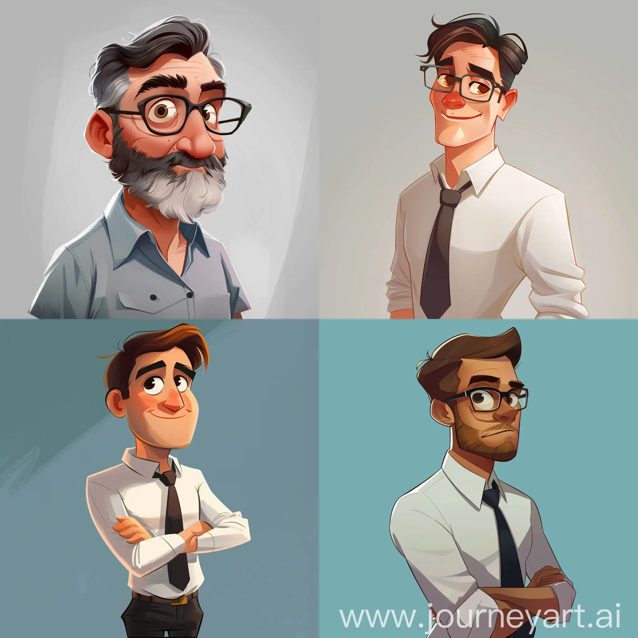 Corporate-Mentor-Cartoon-Character-in-Office-Setting