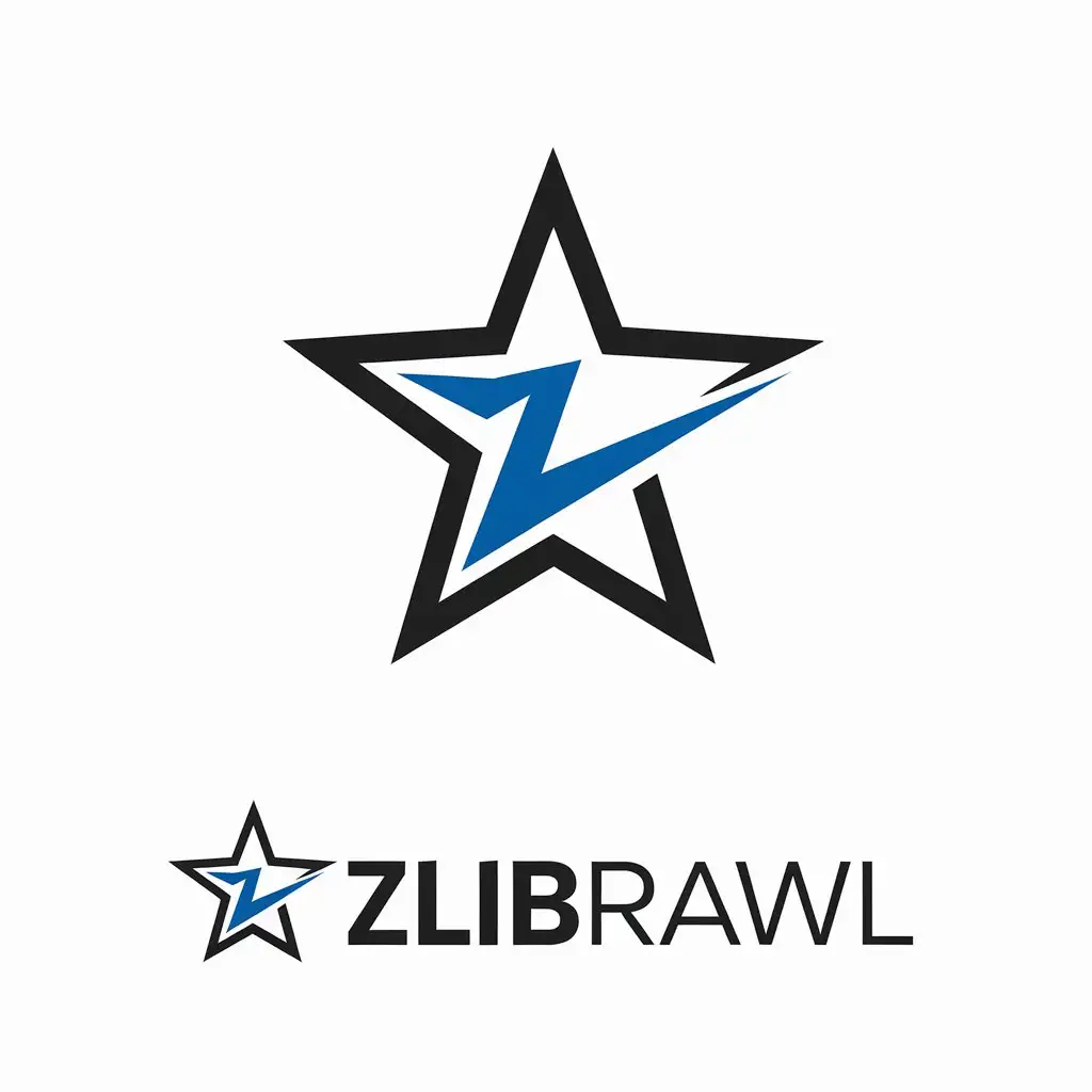 LOGO Design for ZliBrawl Minimalistic Sleek Black White with Bold Accent Color for Brawl Stars Bot