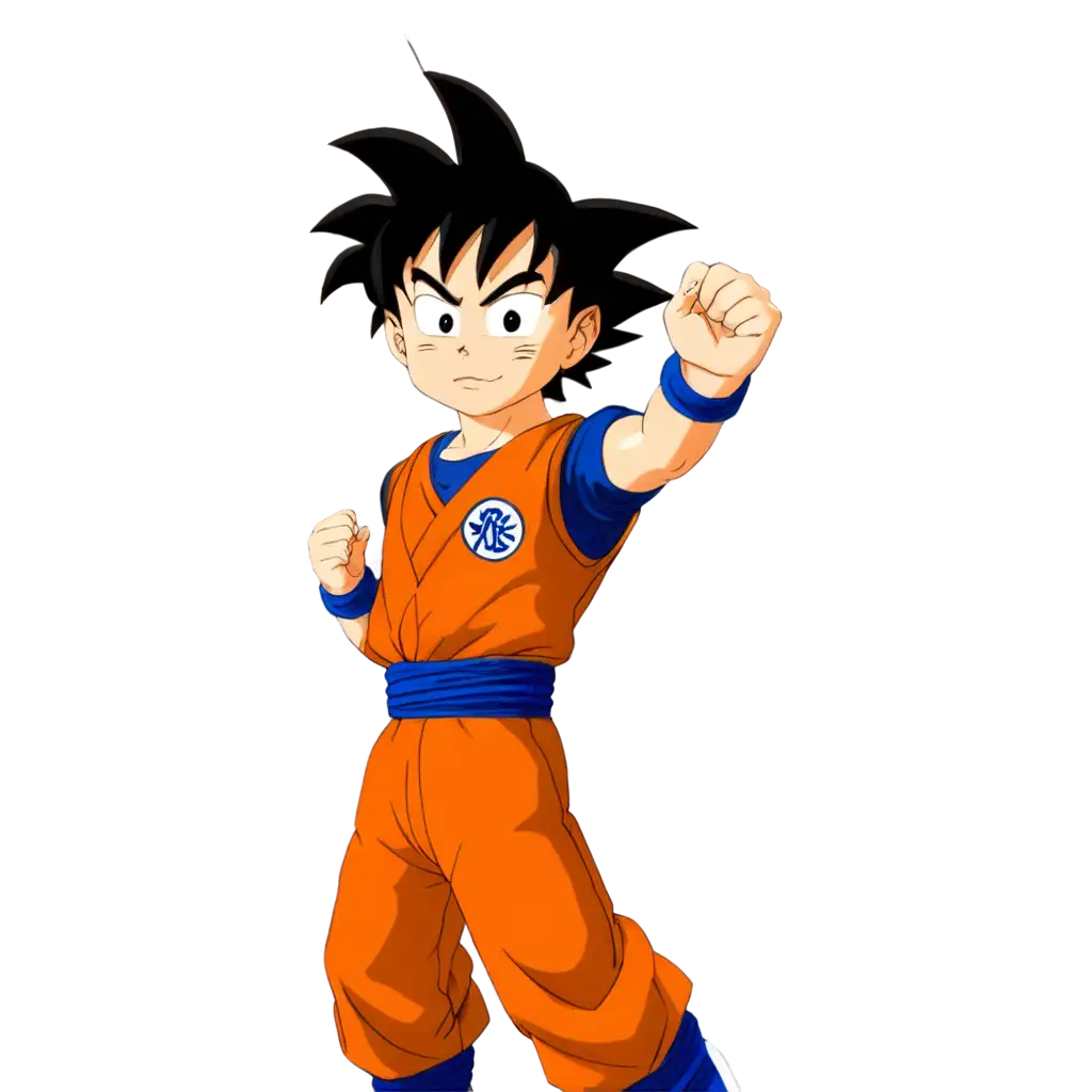 PNG-Image-of-Songoku-in-Full-Swing-Capturing-Dynamic-Action-and-Detail