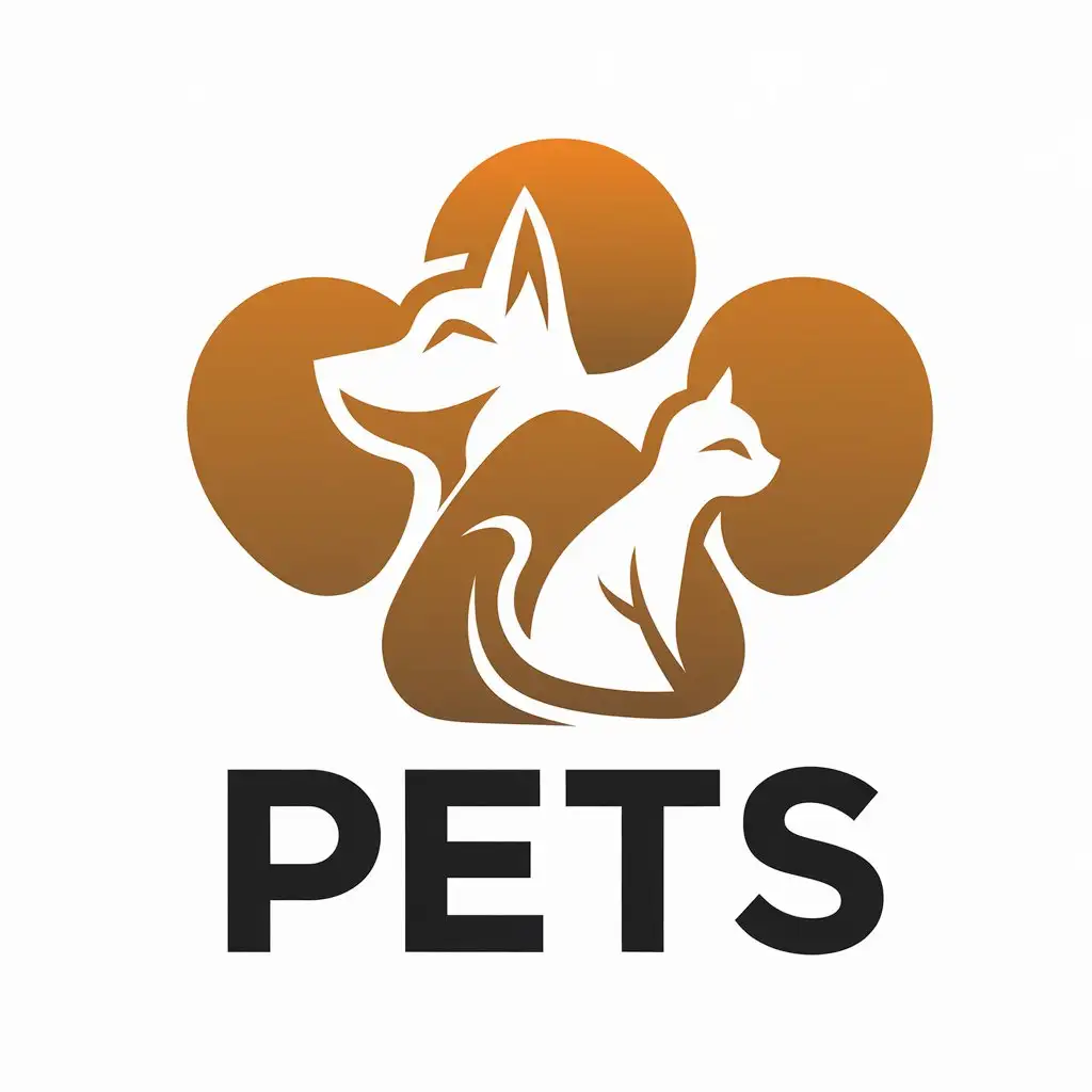 LOGO Design for Pets Dog Cat Symbol for Animal Industry with Clear Background