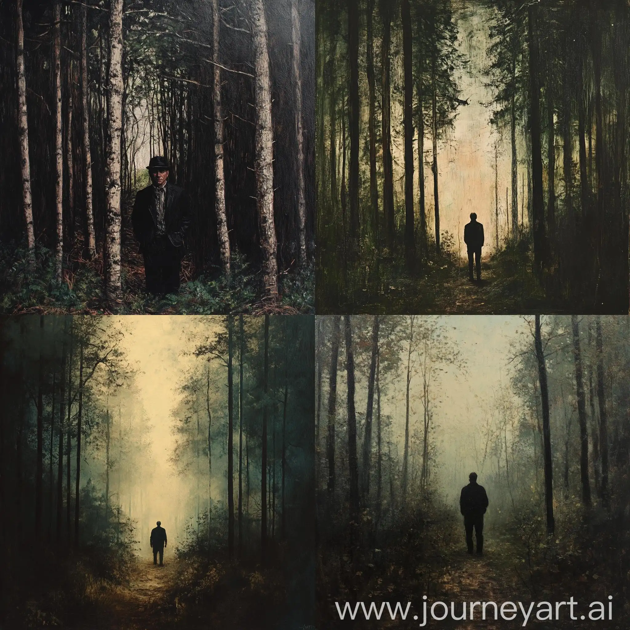 Solitary-Man-in-Enchanted-Forest