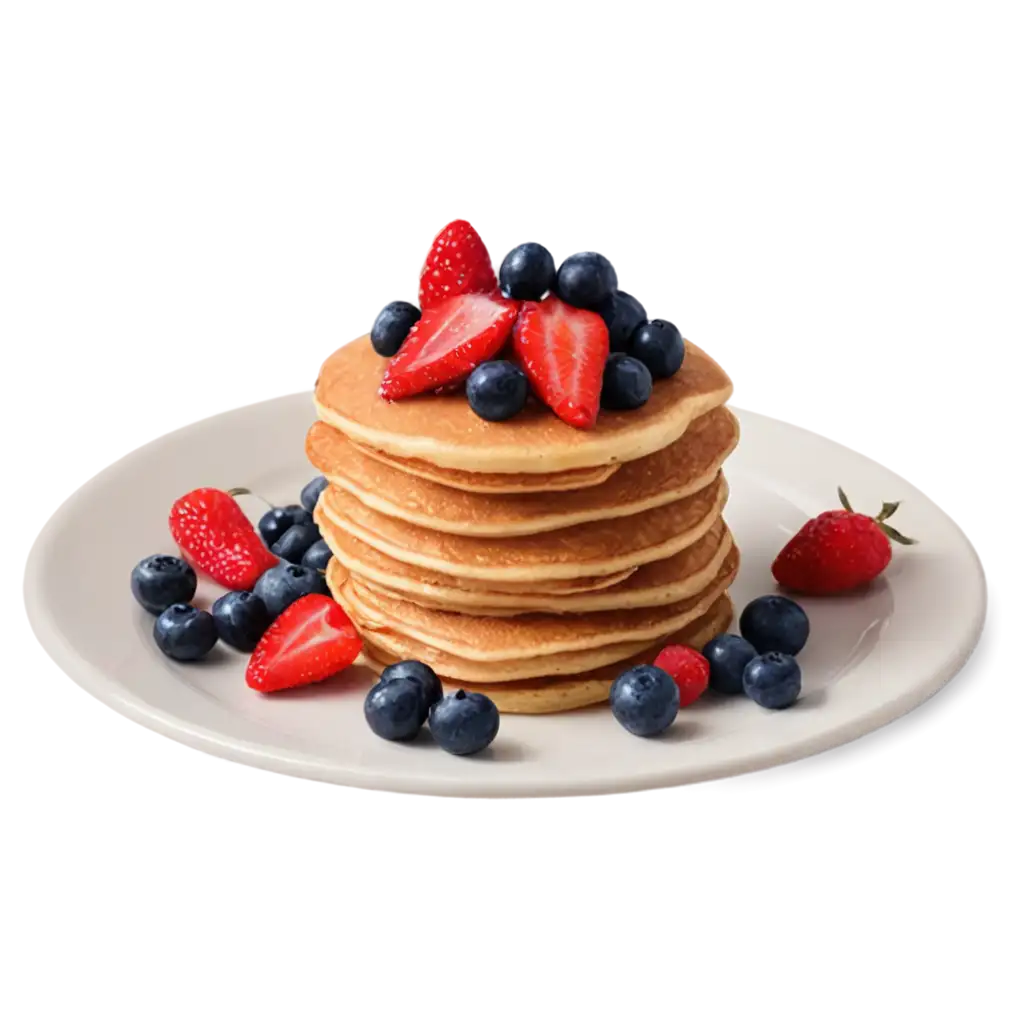 Delicious-Pancakes-with-Berries-on-Top-HighQuality-PNG-Image-for-Food-Enthusiasts