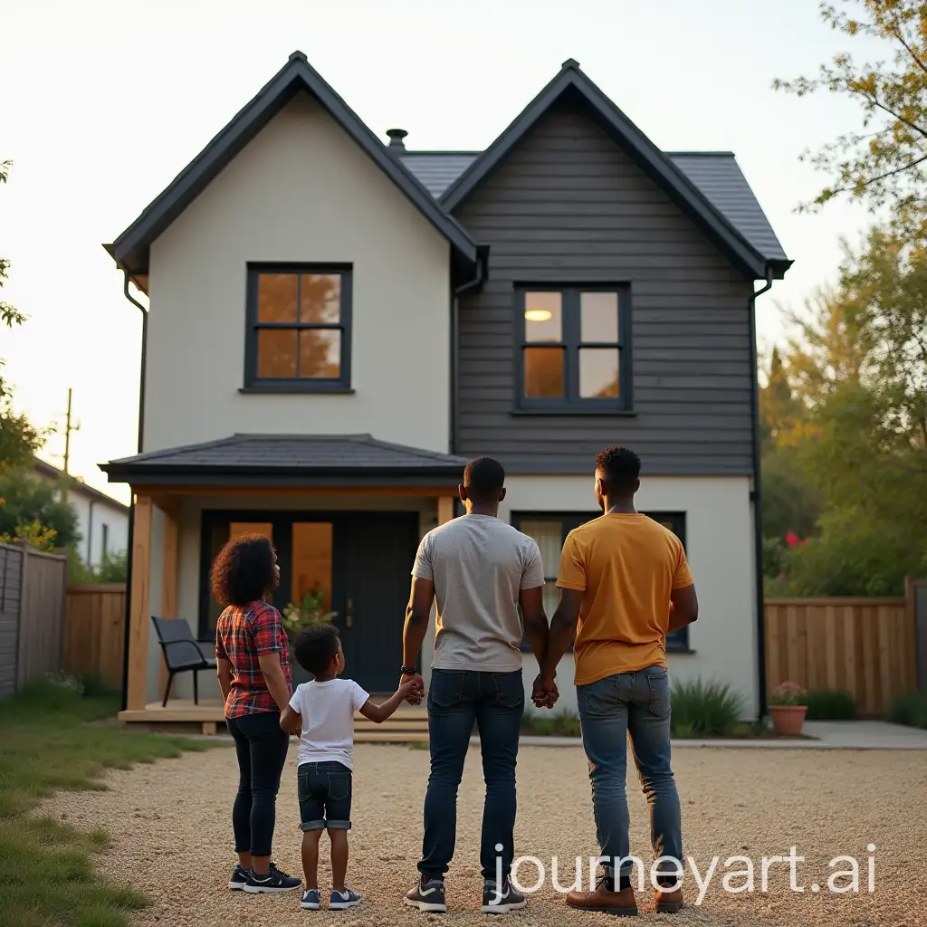 Joyful-Black-Family-Overseeing-Home-Renovation-with-Architects-Guidance