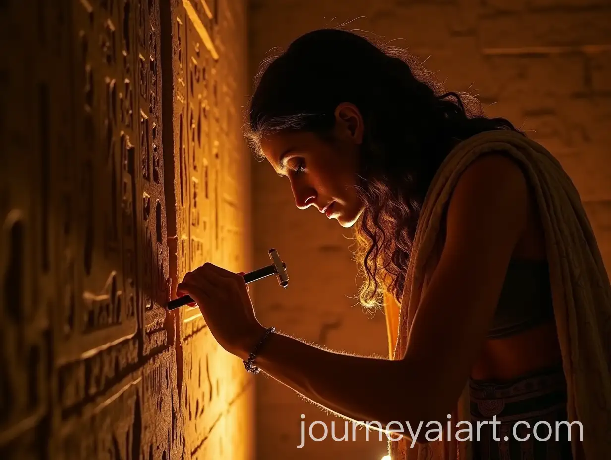 Ancient-Egyptian-Scribe-Secretly-Erasing-Queens-Name-from-Temple-Walls