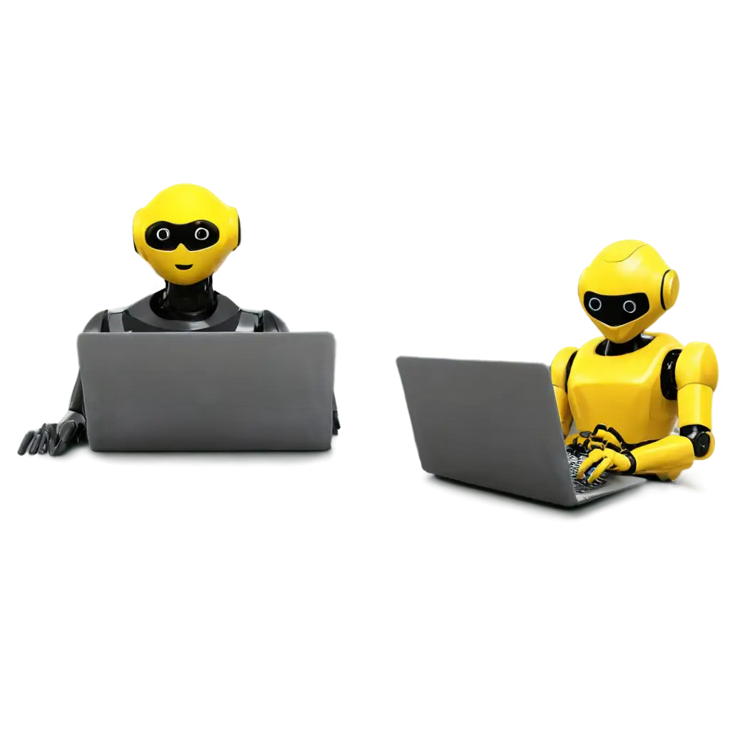 Yellow-Robots-Security-PNG-Image-Enhance-Your-Digital-Presence-with-HighQuality-Art