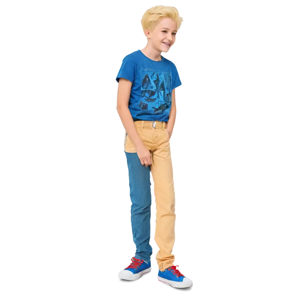 PNG-Image-of-Robbie-a-14YearOld-Boy-with-Light-Yellow-Hair-Blue-Shirt-Pants-and-Red-Shoes