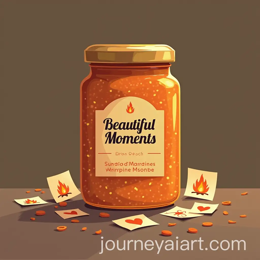 Marmalade-Jar-with-Beautiful-Moments-Label-and-Memories