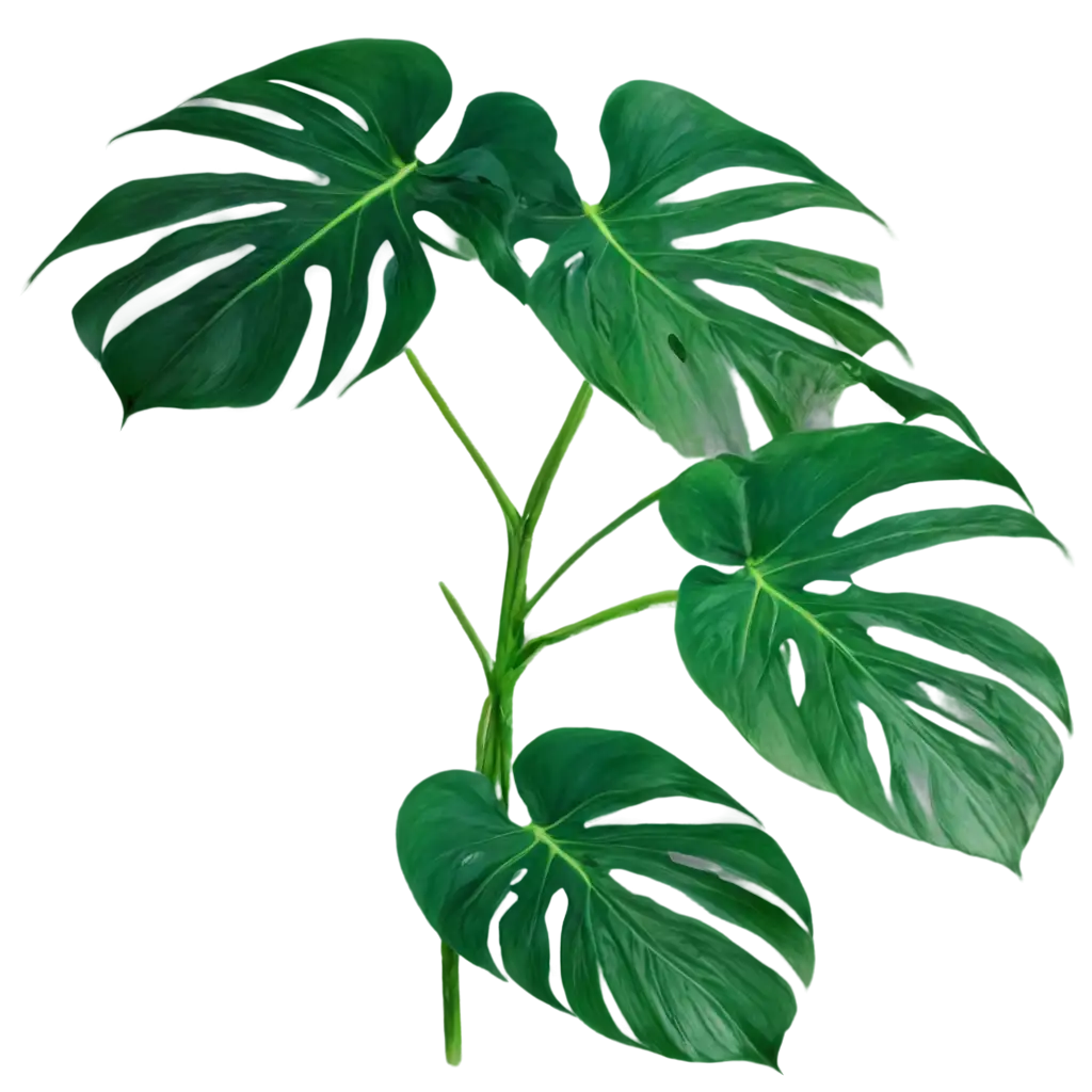 Beautiful-Monstera-Plant-PNG-Image-for-Graphic-Design-and-Decor