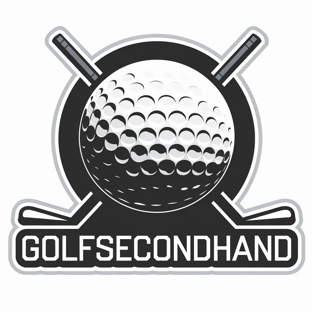 a vector logo design,with the text "GolfSecondHand", main symbol:Logo Design for Golf Marketplace We need a new logo for an upcoming online marketplace that lets users sell their used golf equipment. The website is called “GolfSecondHand”.nThe logo should be modern and simple, feel free to incorporate for example a golf club or a golf ball in the design, we are open to design elements as long as they match our target group and do not feel “cheap”. As the primary target group are golfers or ex-golfers, the color scheme, font and graphics should target those audiences.nAbout the logo:n- Text: “GolfSecondHand”n- Modern & simple aestheticsn- Targeting people that play golf or used to play golfn- The logo should be on one line only, no rectangular or portrait logos, no line breaks in the namen- No color gradientsnWhat we need:n- The logo in multiple image formats: png, ai/eps, svg and jpgn- A white and dark version besides the regular colored one,Moderate,clear background