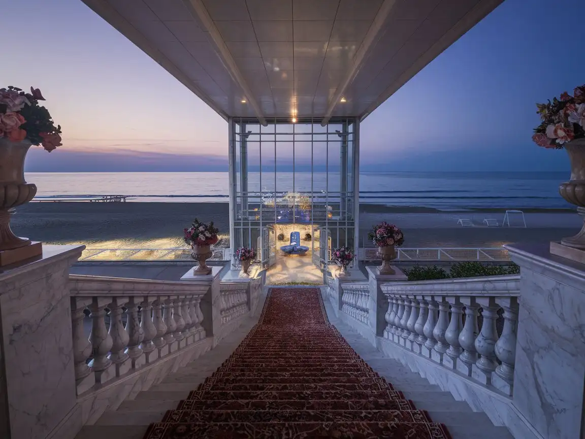 Scenic-View-from-Inside-a-Sports-Complex-at-a-Childrens-Camp-by-the-Sea-in-Crimea