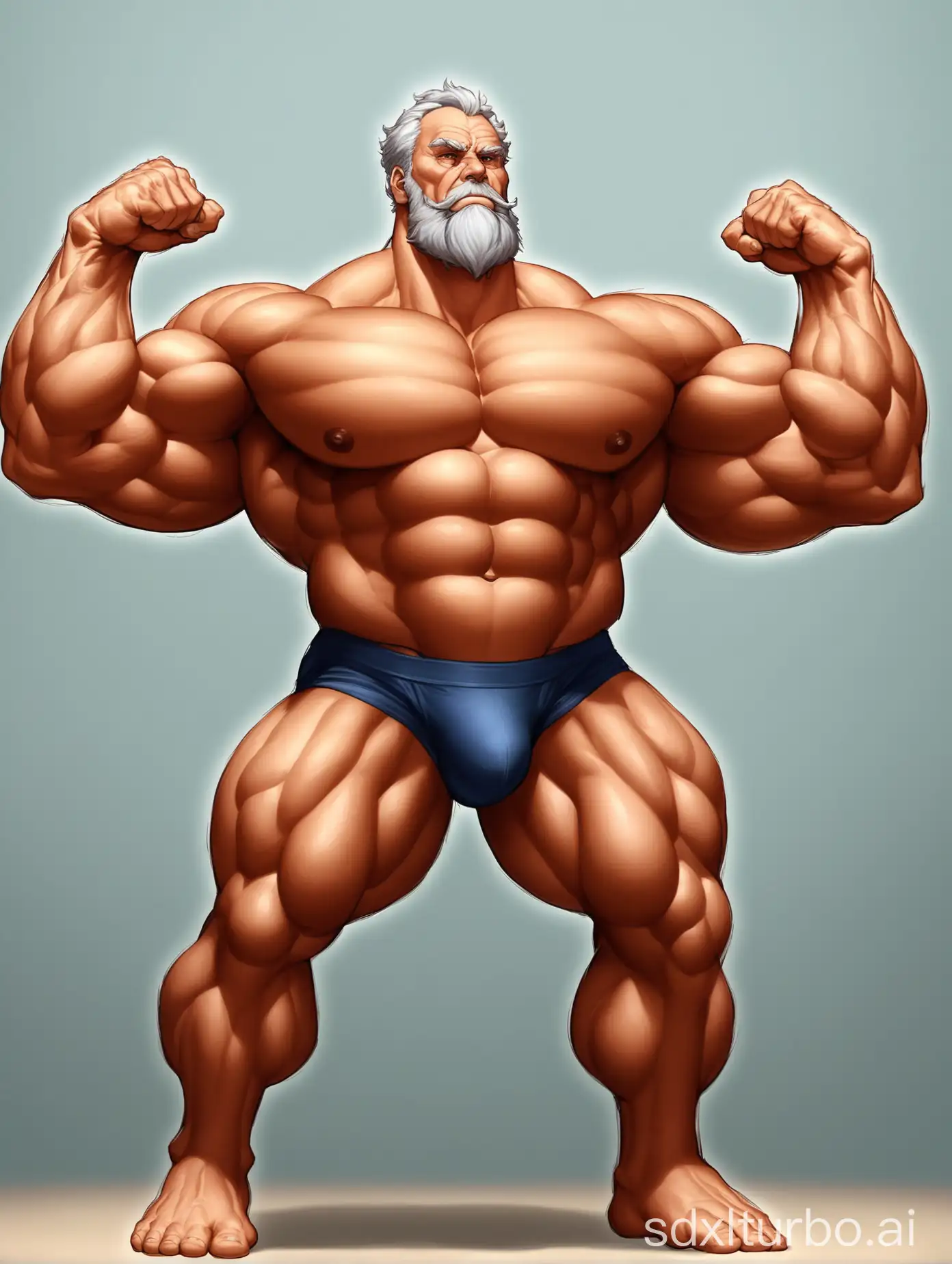 Imposing-Elderly-Giant-with-Muscular-Physique