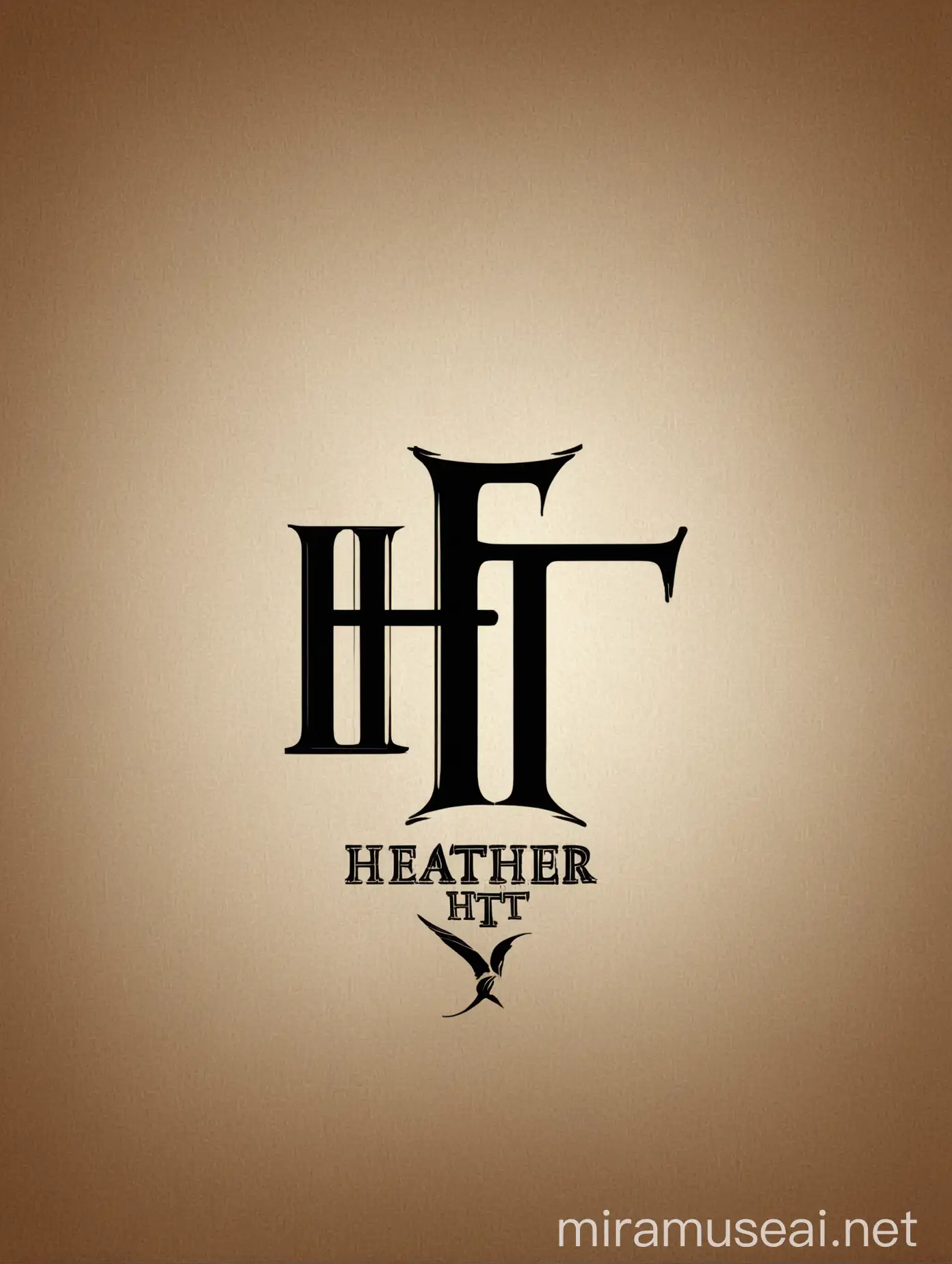 Modern ht Logo Design for Heather Clean Lines and Contemporary Style