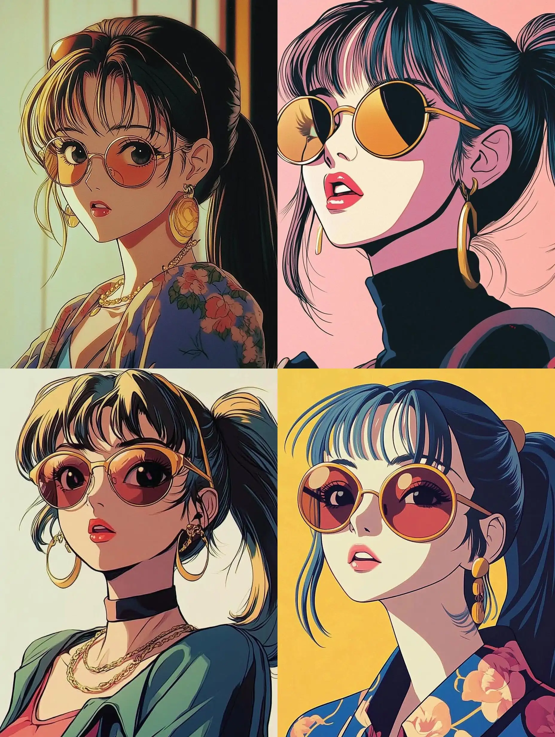 Beautiful-Female-Character-in-Retro-Ghibli-Anime-Style-Wearing-Sunglasses