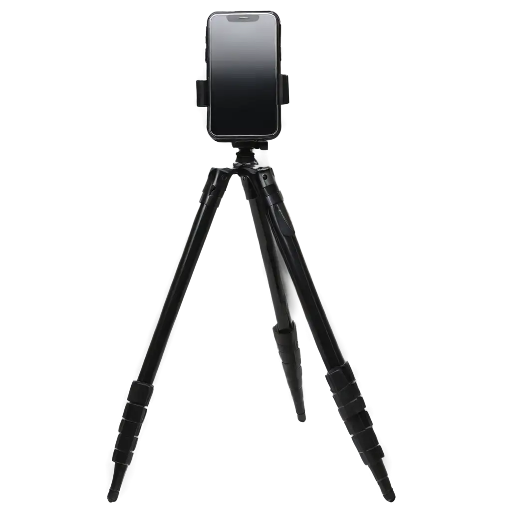 mobile phone in tripod