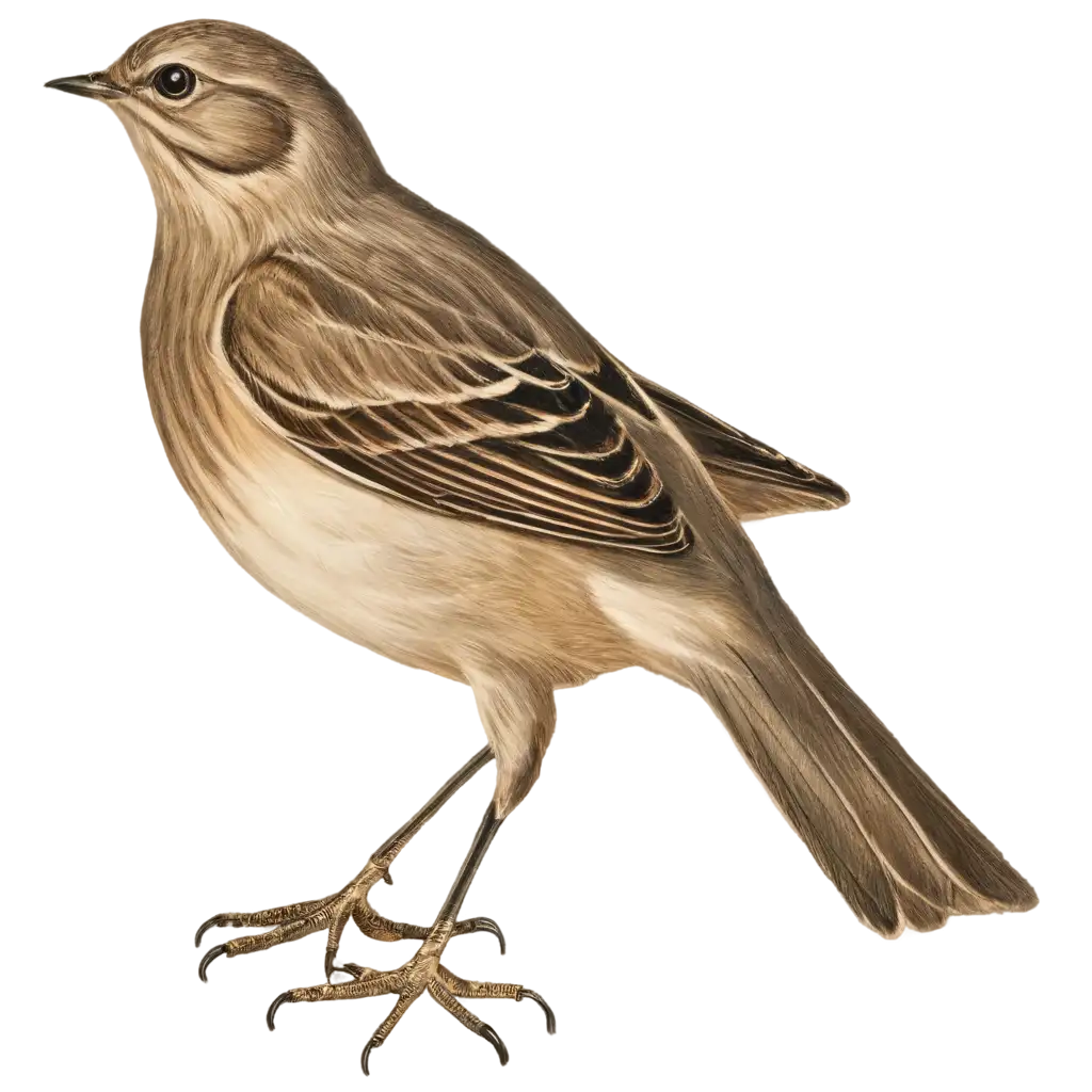 Beautiful-American-Pipit-Bird-PNG-Image-for-Creative-Use